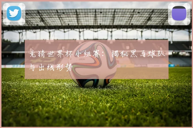 竞猜世界杯小组赛：揭秘黑马球队与出线形势